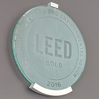 LEED plaque