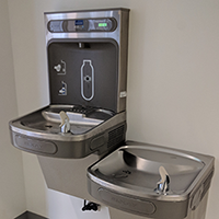 Water fountains and filling station