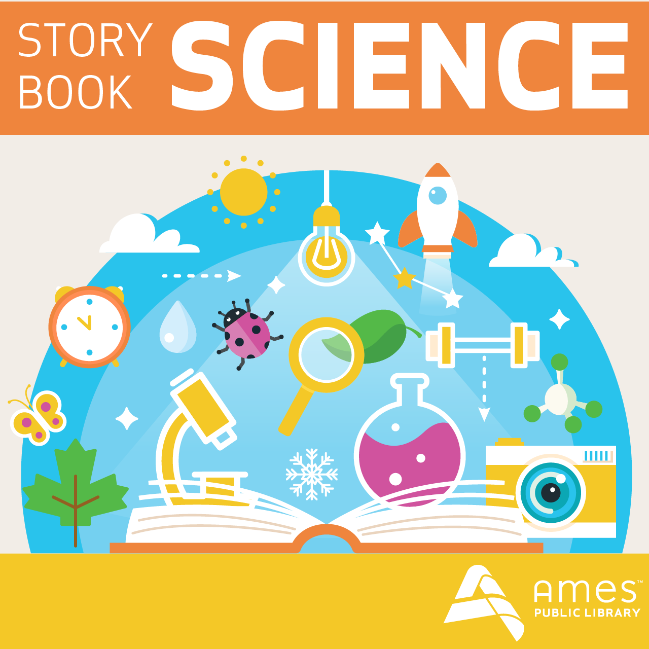 Storybook%20Science.%20Image%20features%20book%20with%20science-related%20objects%20and%20equipment.