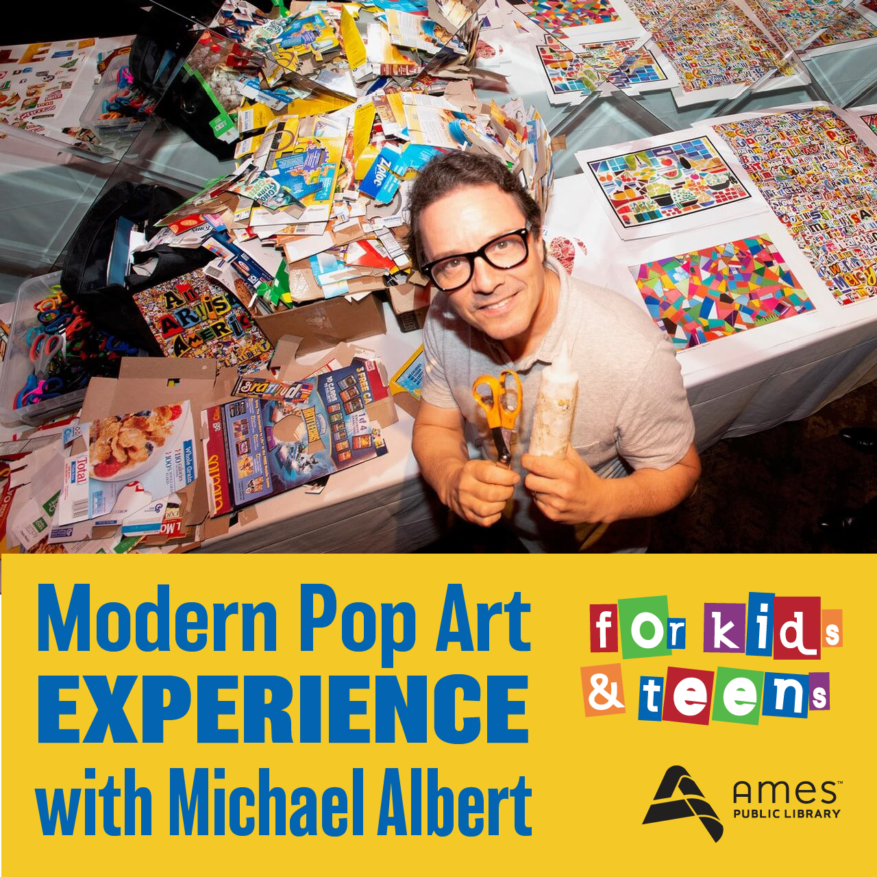 Modern Pop Art Experience with Michael Albert for Kids & Teens