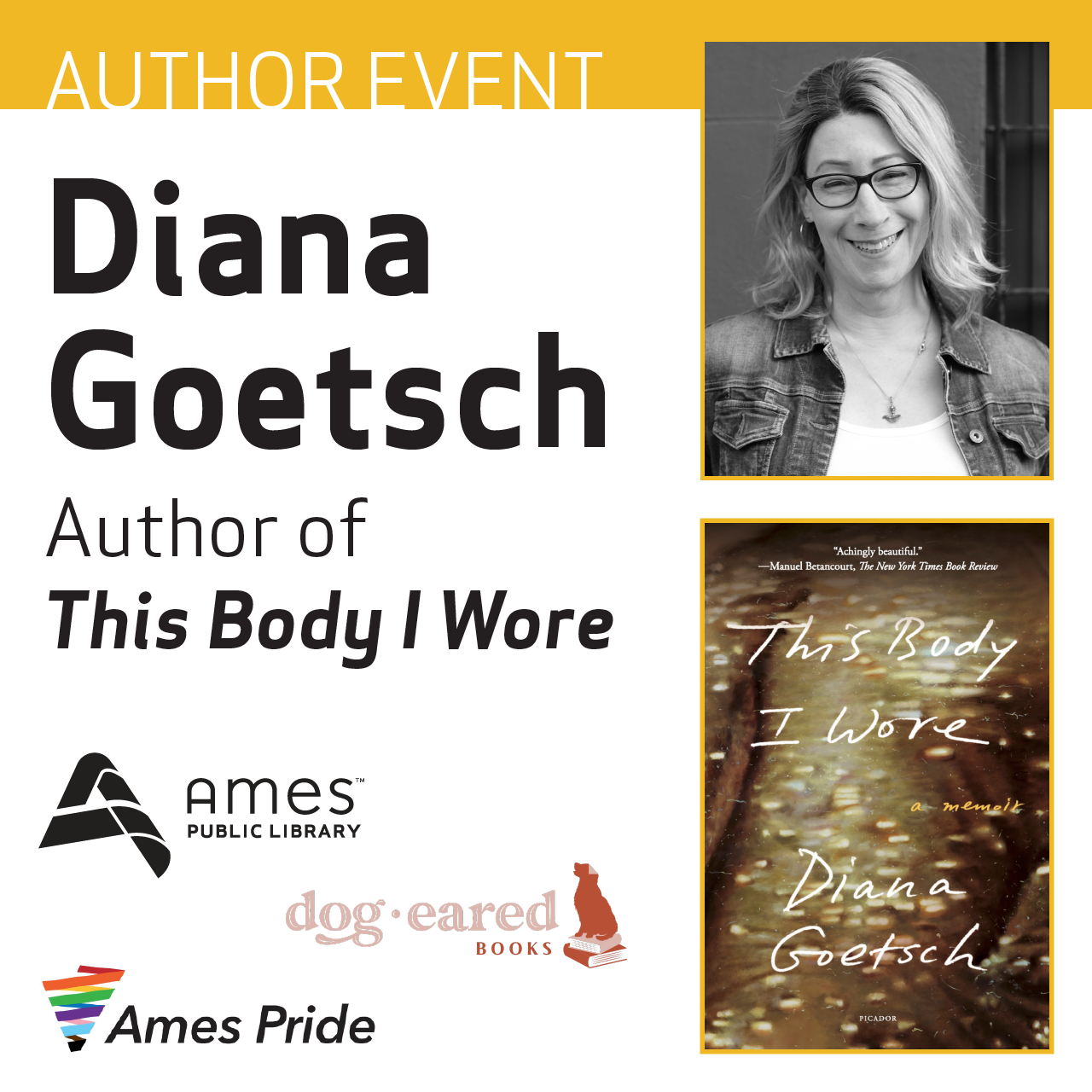 Author Event: Diana Goetsch Author of "This Body I Wore"