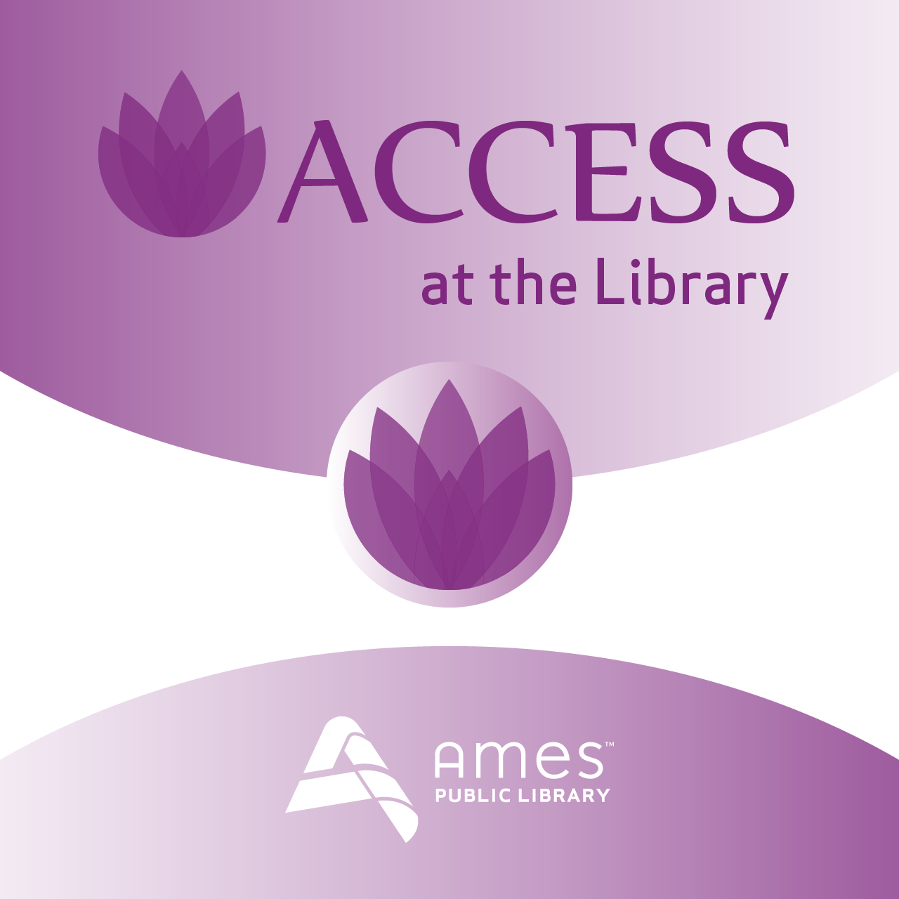 ACCESS Logo on a purple and white background
