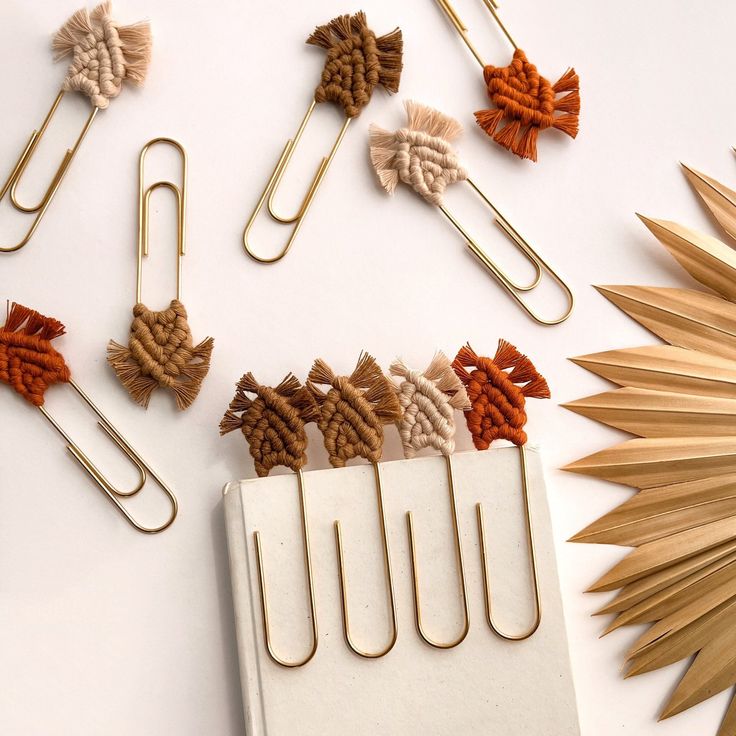 Macramé Leaf Bookmarks