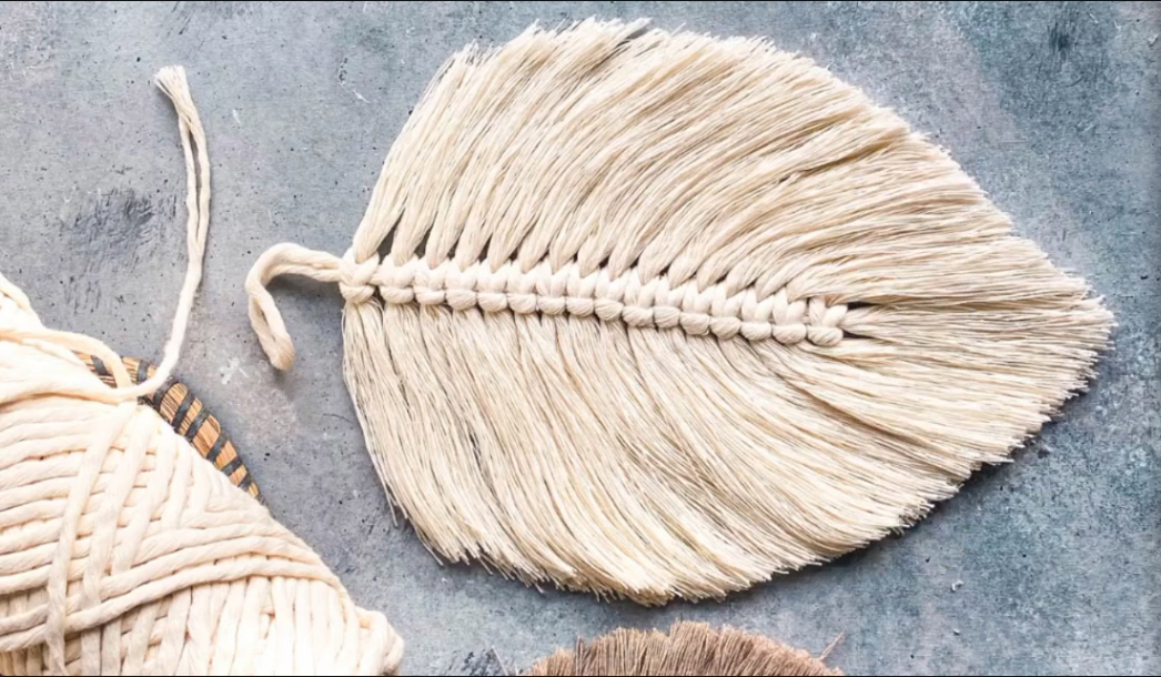 Macramé Leaf Ornament