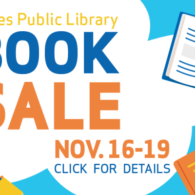 Ames Public Library Book Sale: November 16-19. Click for details.