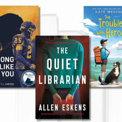 2026 All Iowa Reads selections: "The Quiet Librarian," "Strong Like You," and "The Trouble with Heroes"