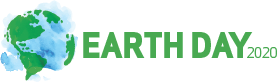 Earth Day 2020 Logo Color Graphic of Earth Day 2020 logo in color