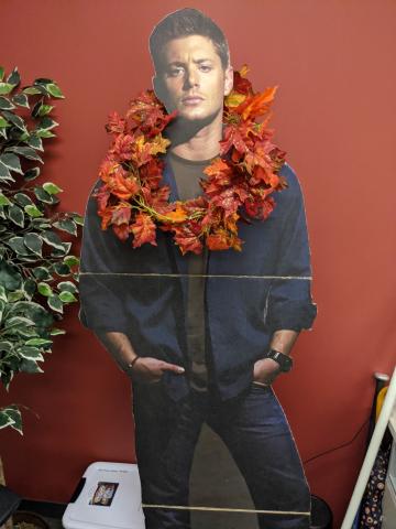 Cardboard Dean Winchester