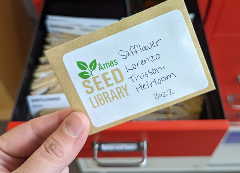 Seed packet from Ames Seed Library