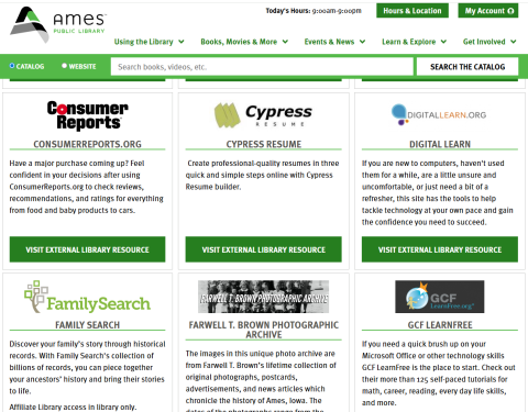 Online databases logos