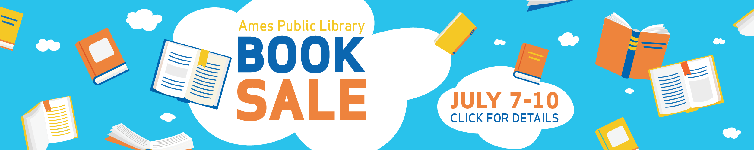 Ames Public Library Book Sale: July 7-10. Click for details.
