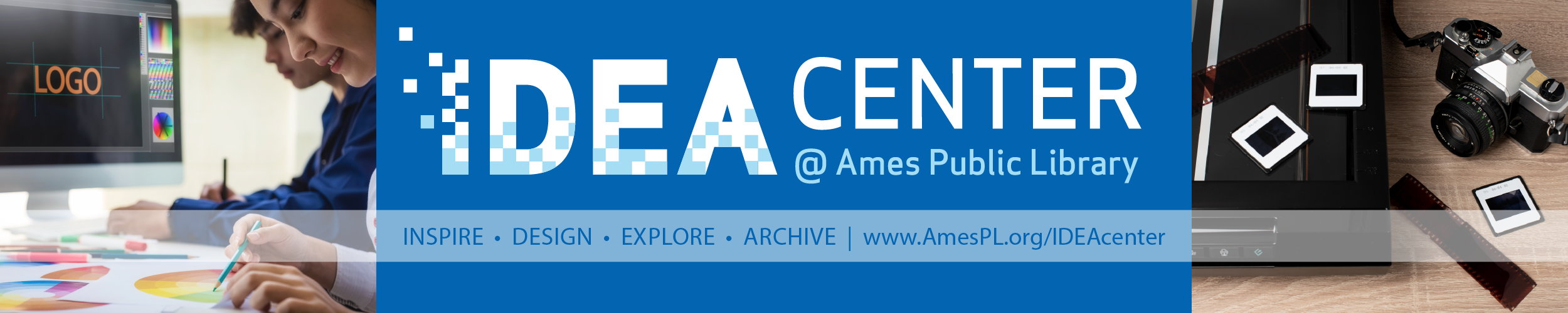 IDEA Center @ Ames Public Library; Convert, Edit, Create; www.AmesPL.org/IDEAcenter