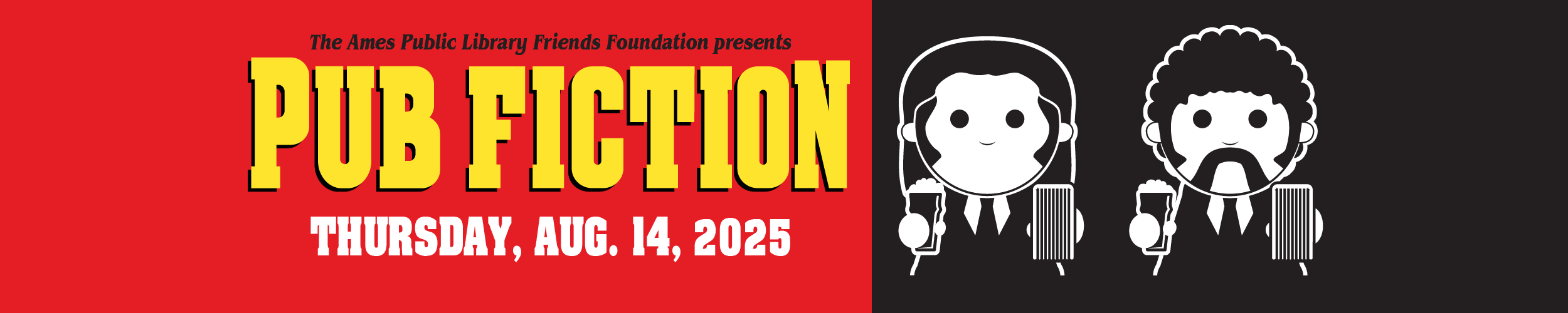 Ames Public Library Friends Foundation presents Pub Fiction: Thursday, Aug. 14, 2025